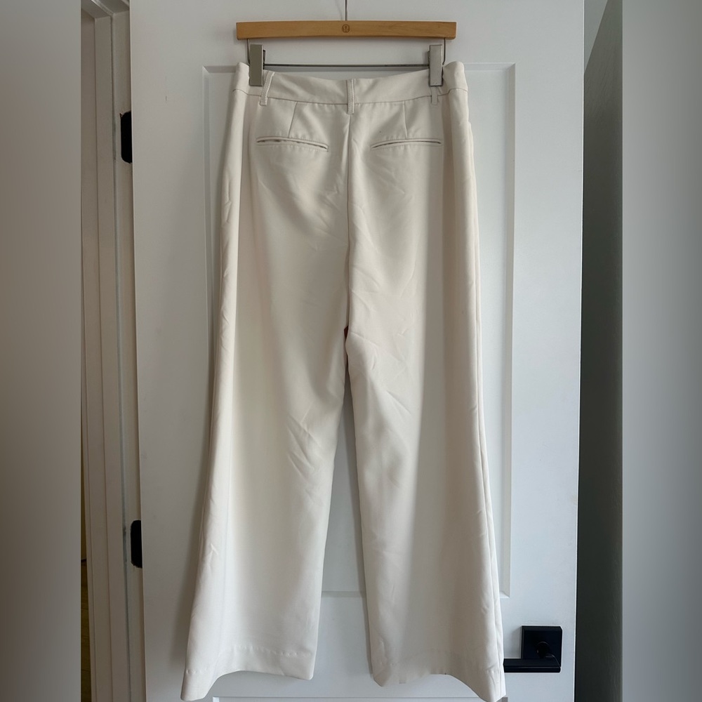White House Black Market Wide Leg Trouser Pant 8R - Picture 8 of 14